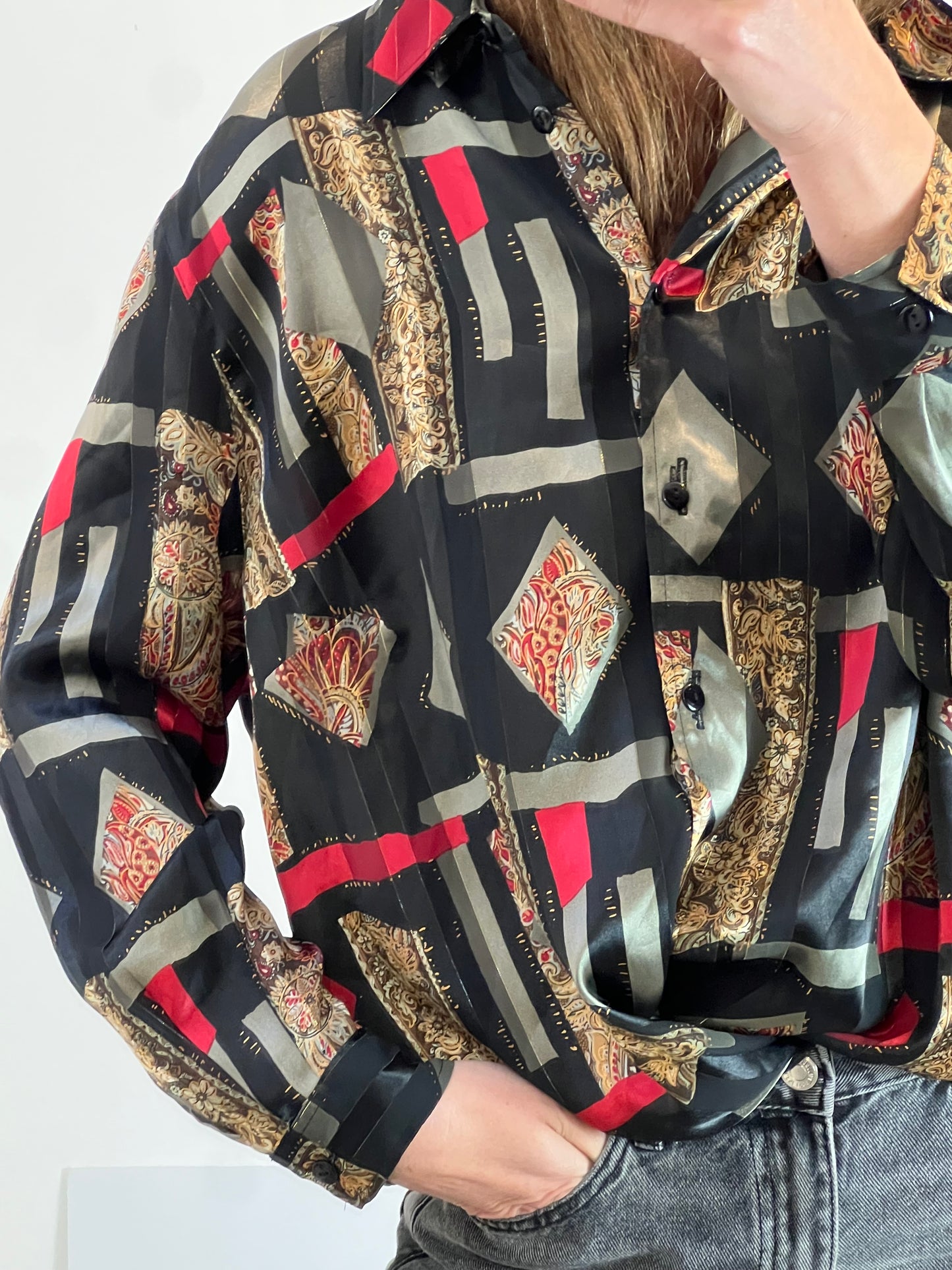 WALBUSH. Camisa fluida estilo vintage. T XL