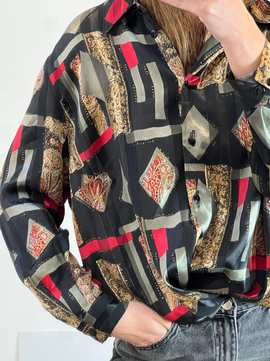 WALBUSH. Camisa fluida estilo vintage. T XL