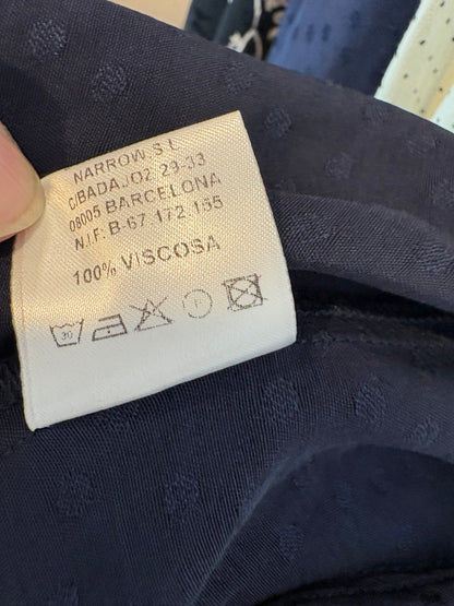 SYSTEMACTION. Chaqueta azul fluida estampada