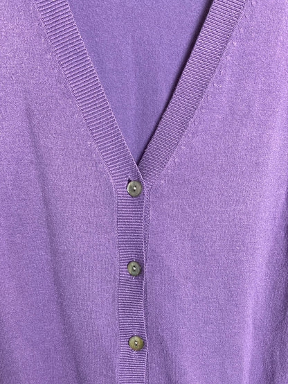 ZARA. Long purple Ts cardigan