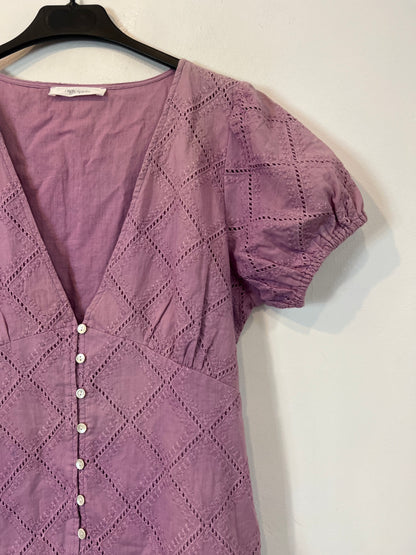 HIGH SPIRIT. Mauve die-cut dress Yours