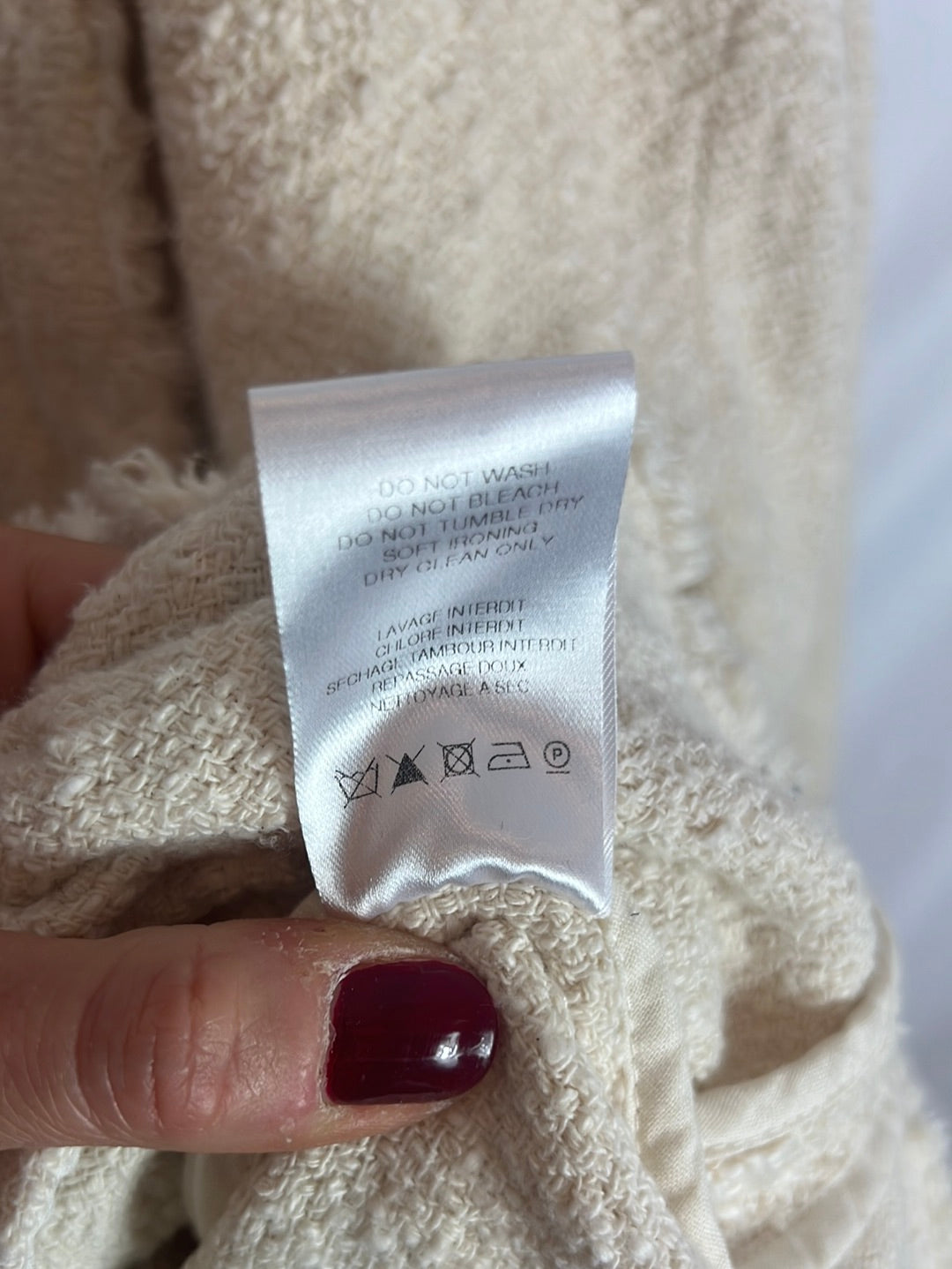 IRO.Biker tweed beige S.36