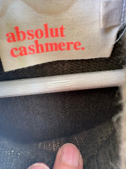 ABSOLUT CASHMERE. Jersey verde cuello extraible cashmere