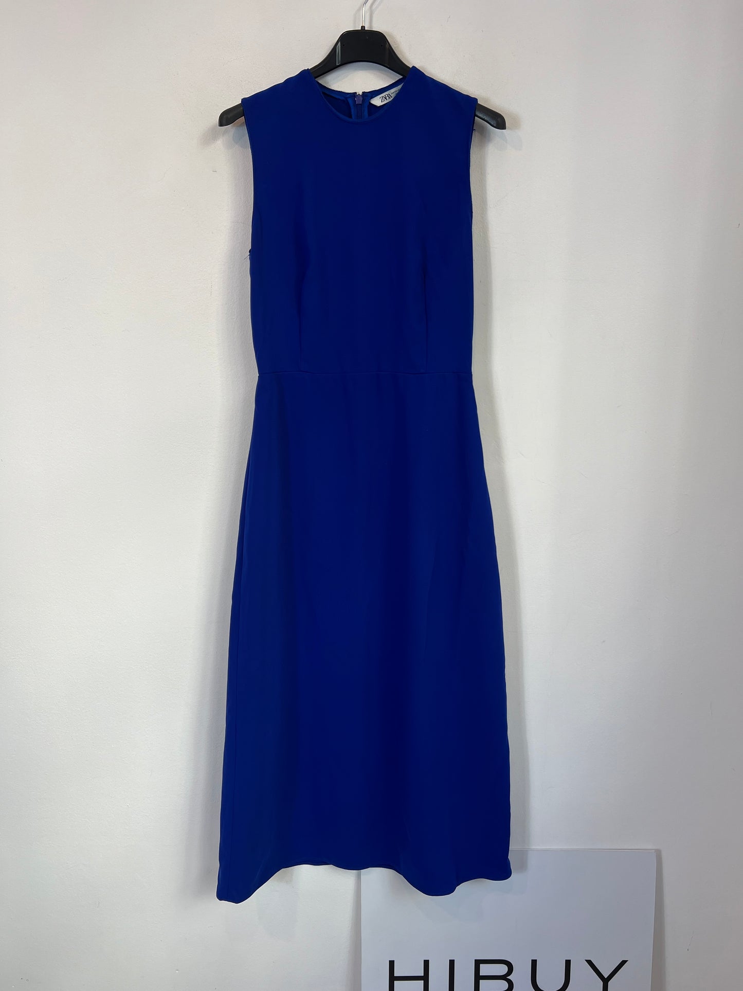 ZARA. Vestido azul Klein T.xs