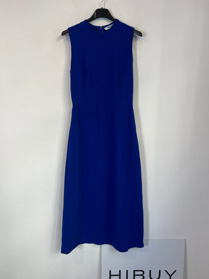 ZARA. Vestido azul Klein T.xs