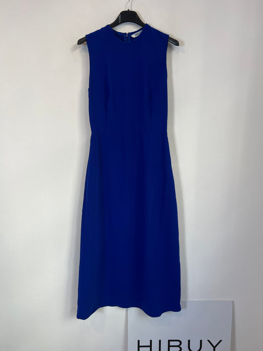 ZARA. Vestido azul Klein T.xs