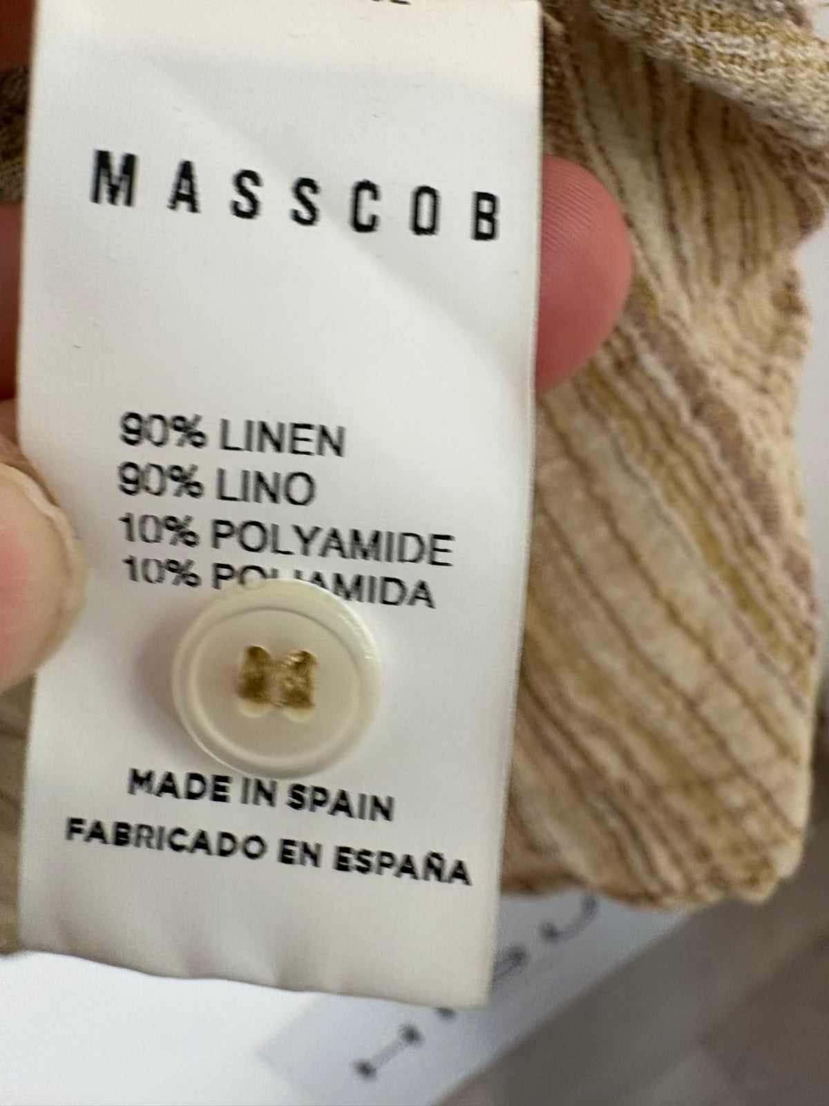 MASSCOB. Blusa fluida rayas mezcla