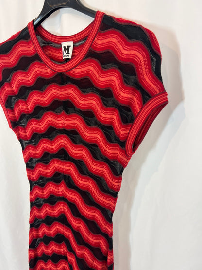 MISSONI. Semi-sheer zigzag dress. TS