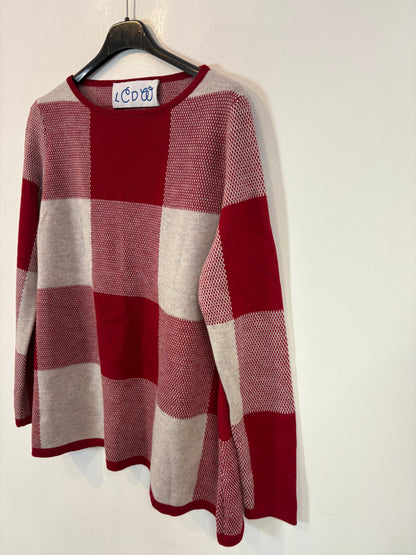 LA CASITA DE WENDY. Jersey cuadros en rojo