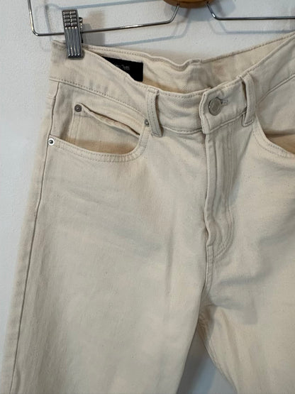 MASSIMO DUTTI. Denim color crudo recto