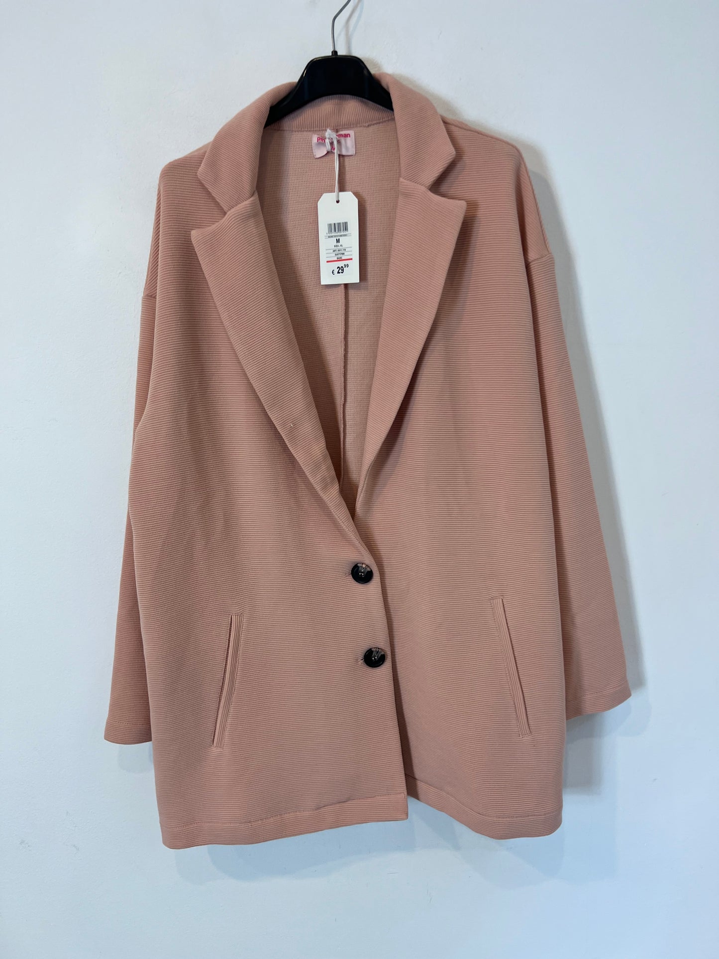 PINK WOMAN. Blazer rosa textura (2 tallas disponibles)