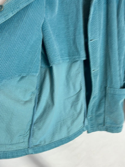 AMERICAN VINTAGE . Chaqueta pana turquesa. T XS/S