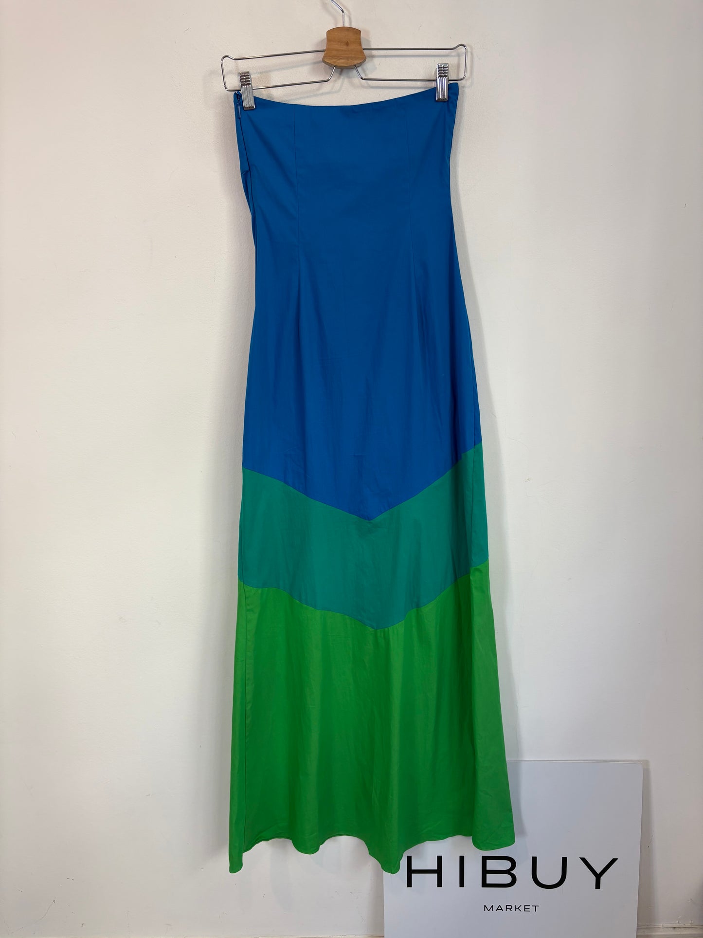 SIMONMILLER X MANGO. Vestido largo palabra de honor