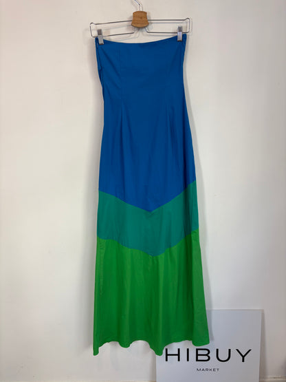 SIMONMILLER X MANGO. Vestido largo palabra de honor