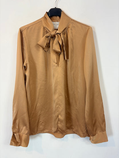FORTE FORTE. Bowed silk blouse. TS/M