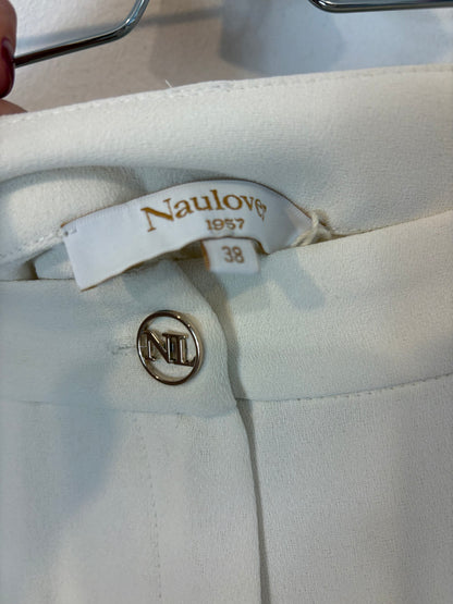 NAULOVER. Conjunto blanco roto fluido