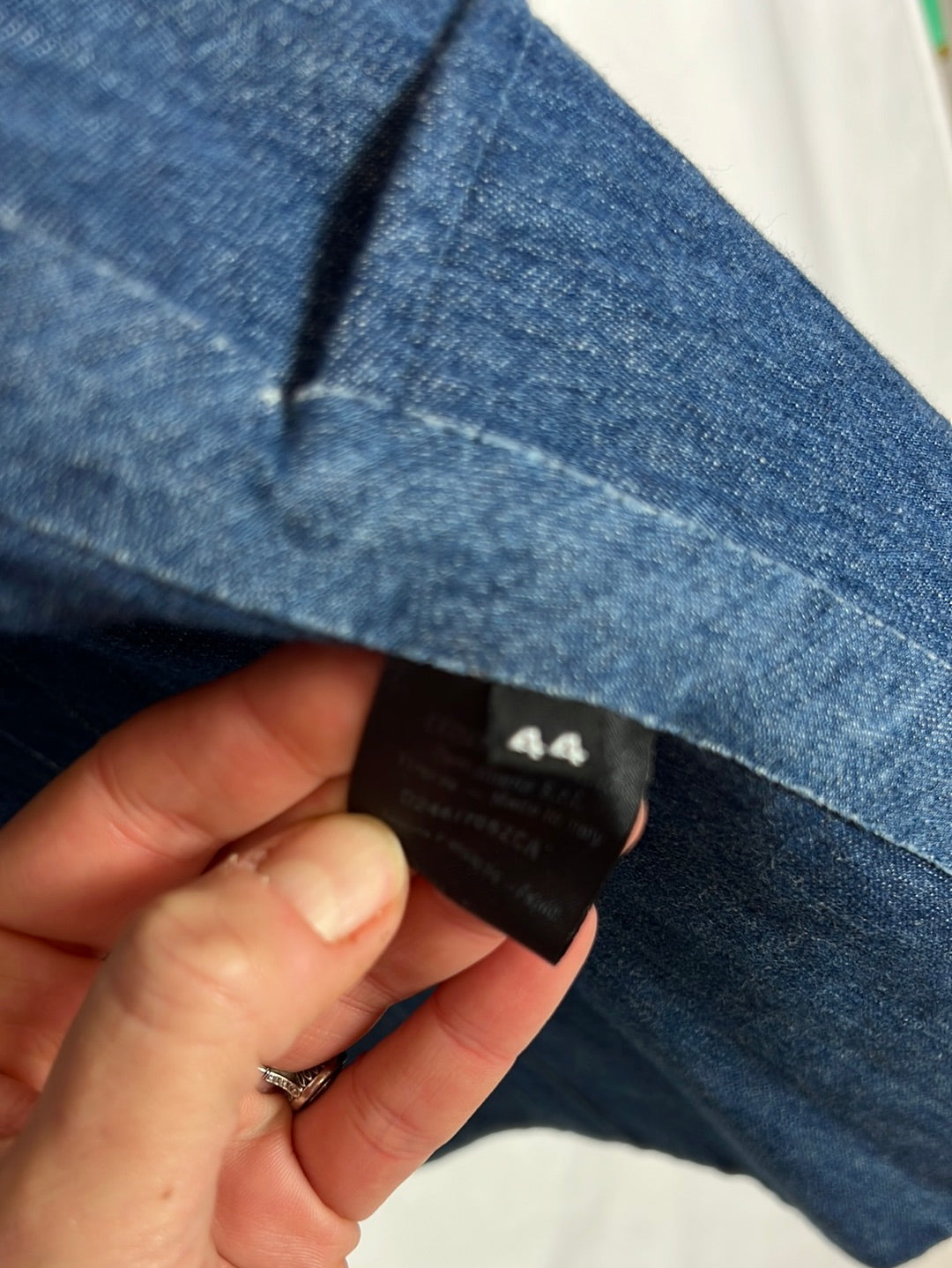 ERMANNO SCERVINO. Chaqueta blanca textura. T 44 (L)