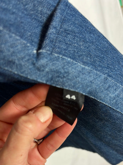 ERMANNO SCERVINO. Chaqueta blanca textura. T 44 (L)