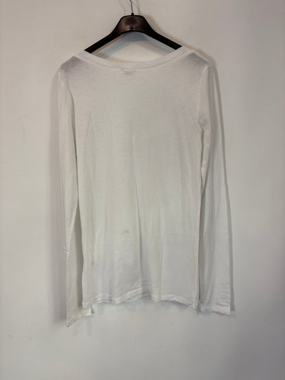 AMERICAN VINTAGE. Camiseta manga larga blanca