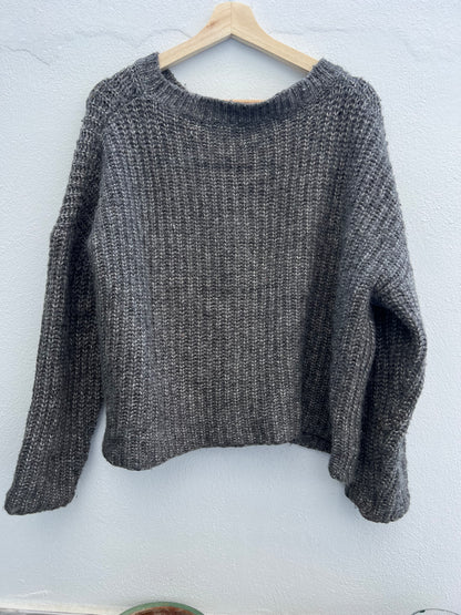 ZARA. Jersey gris jaspeado