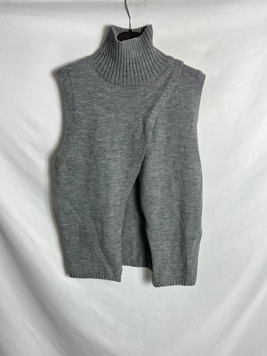 OTRAS. Jersey sin mangas gris apertura . T s/m