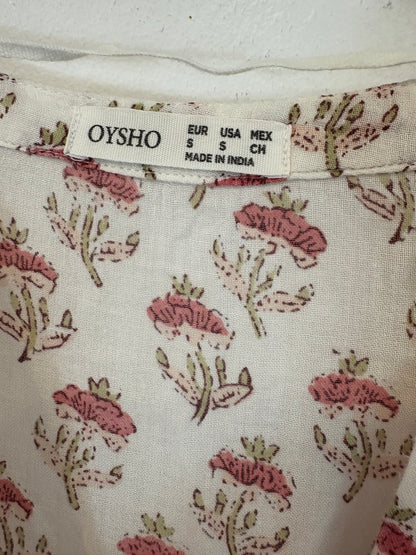 ZARA. Mustard textured back top. TS