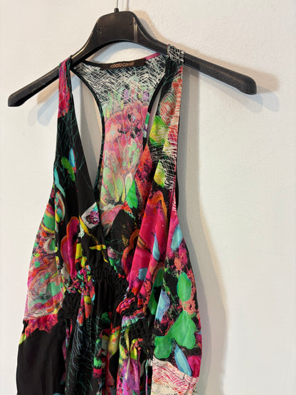 ROBERTO CAVALLI. Top seda estampado. T M
