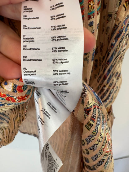 MAJE. Blusa estampada manga volante. T S