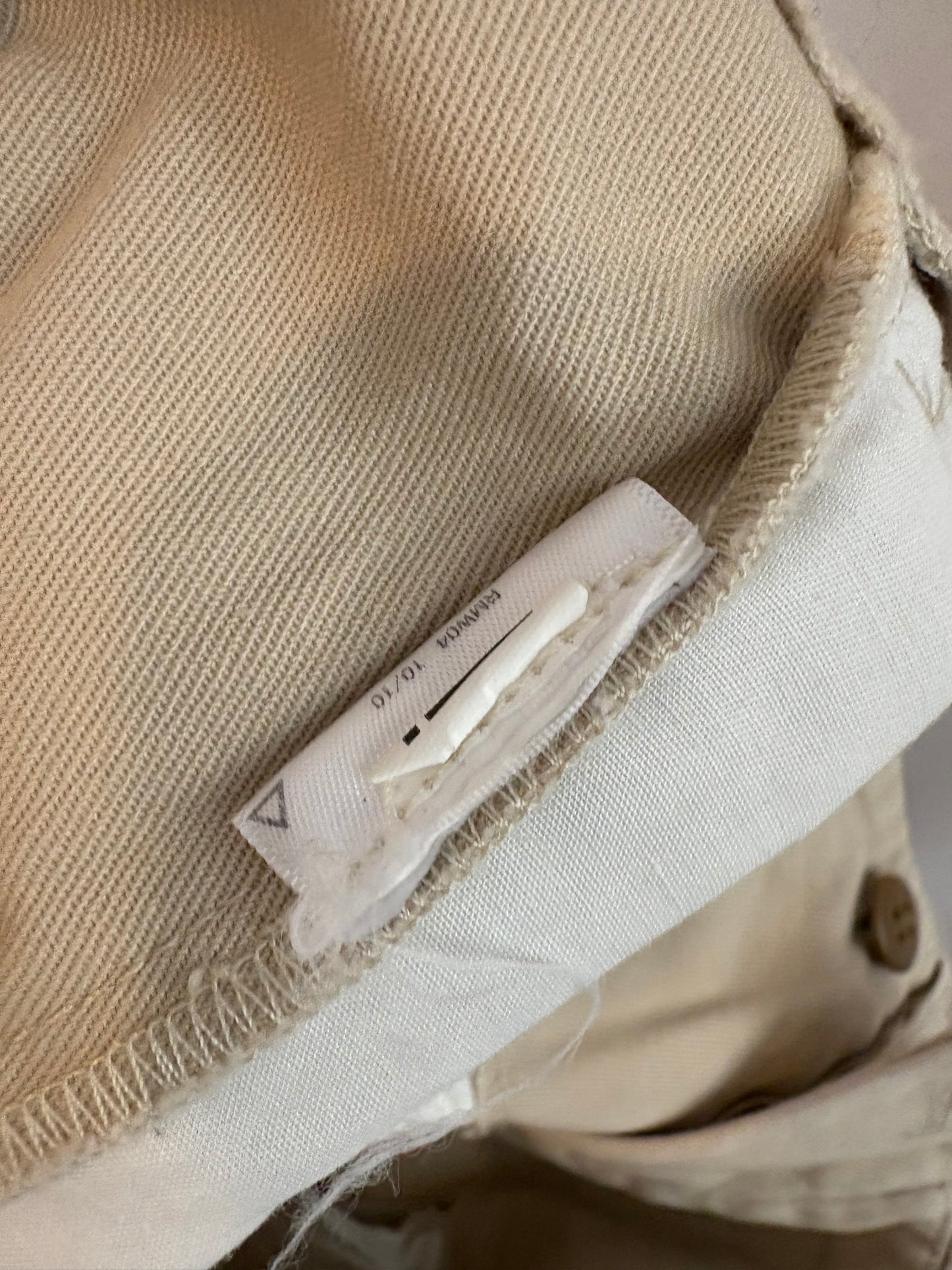 POLO RALPH LAUREN. Pantalón beige pinzas T.2(38)