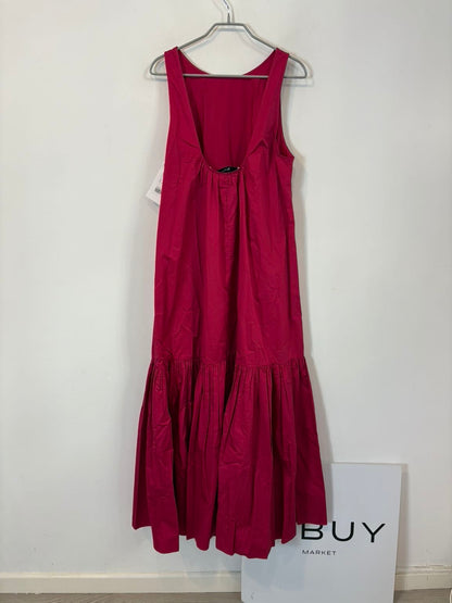 & OTHER STORIES. Vestido largo rosa  escote espalda