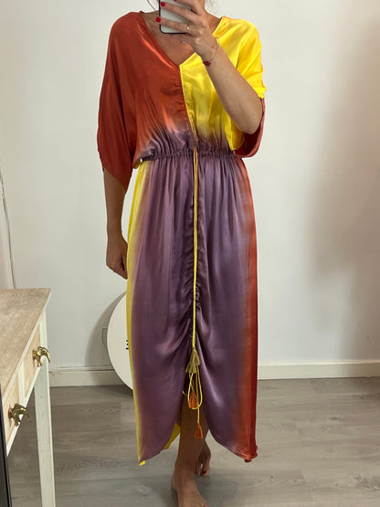 MARIA ROCH. Multicolored long dress YOUR(S)