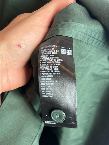 UNIQLO. Camisa verde oscuro algodón. T XS (s/m)