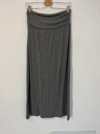 MAX STUDIO. Falda larga gris punto elástico. T S