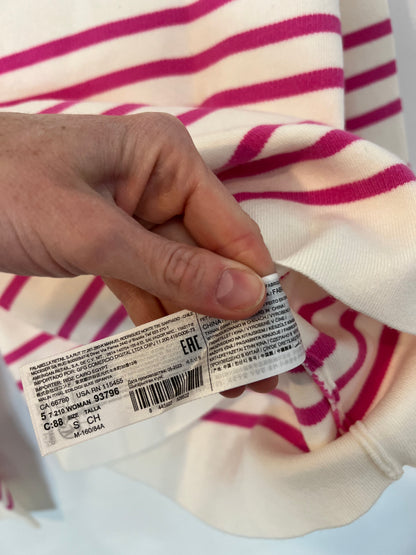 MANGO. Jersey blanco rayas