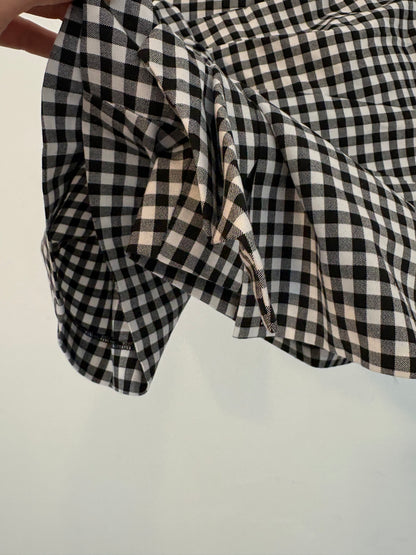 ZARA. Falda pantalón  corta vichy