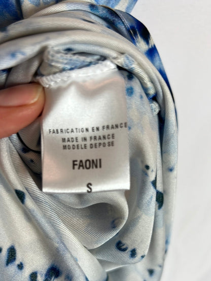 TOUPY. Falda midi fluida tie  dye. T S