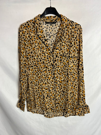 ZARA. Ts print blouse