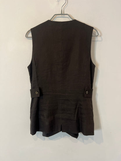 IMAN. White ribbed top Tm