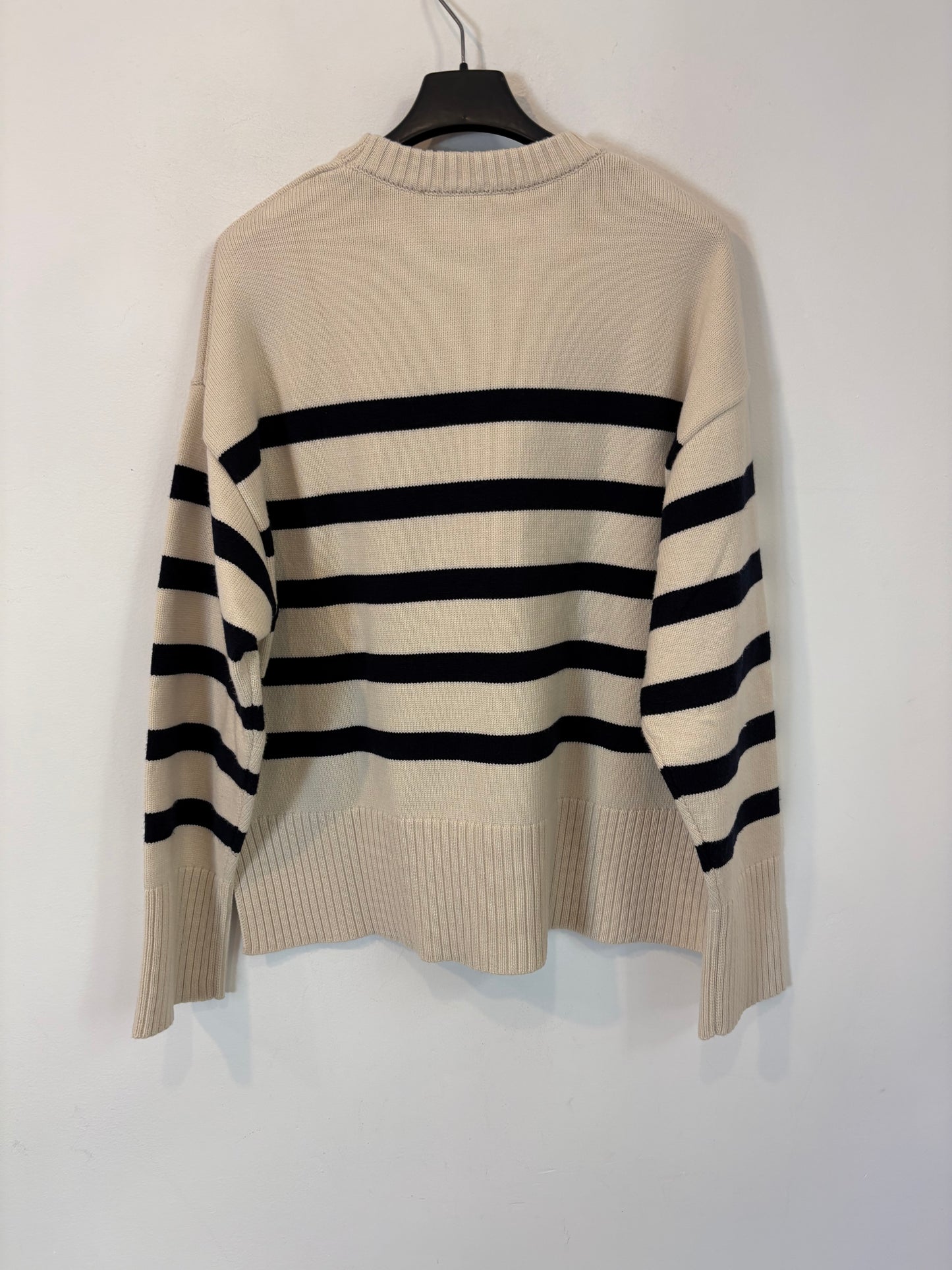 ZARA. Dark blue striped sweater, TS