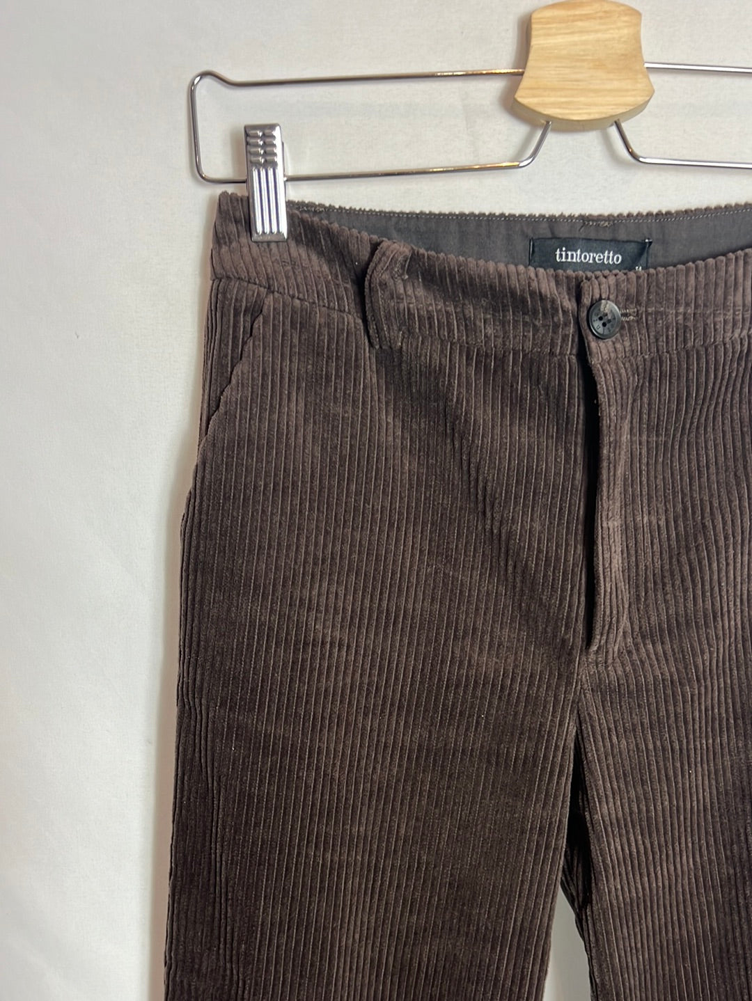 TINTORETTO. Pantalón pana marrón  T.34