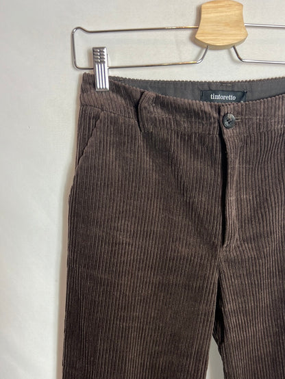 TINTORETTO. Pantalón pana marrón  T.34