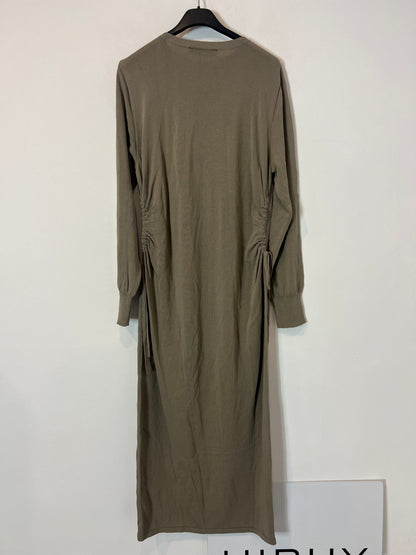 ZARA. Knitted midi dress with colored top. TM