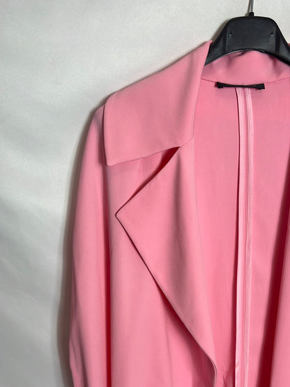 ROBERTO TORRETTA. Long, flowing pink jacket. Size 38