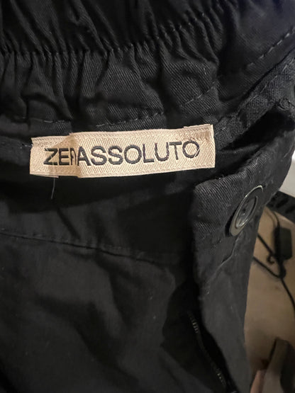 ZEROASSOLUTO. Black pleated trousers size 34