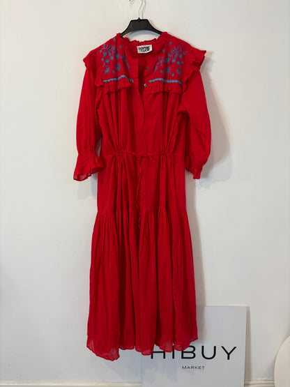 SOPHIE&LUCIE. Vestido rojo bordado
