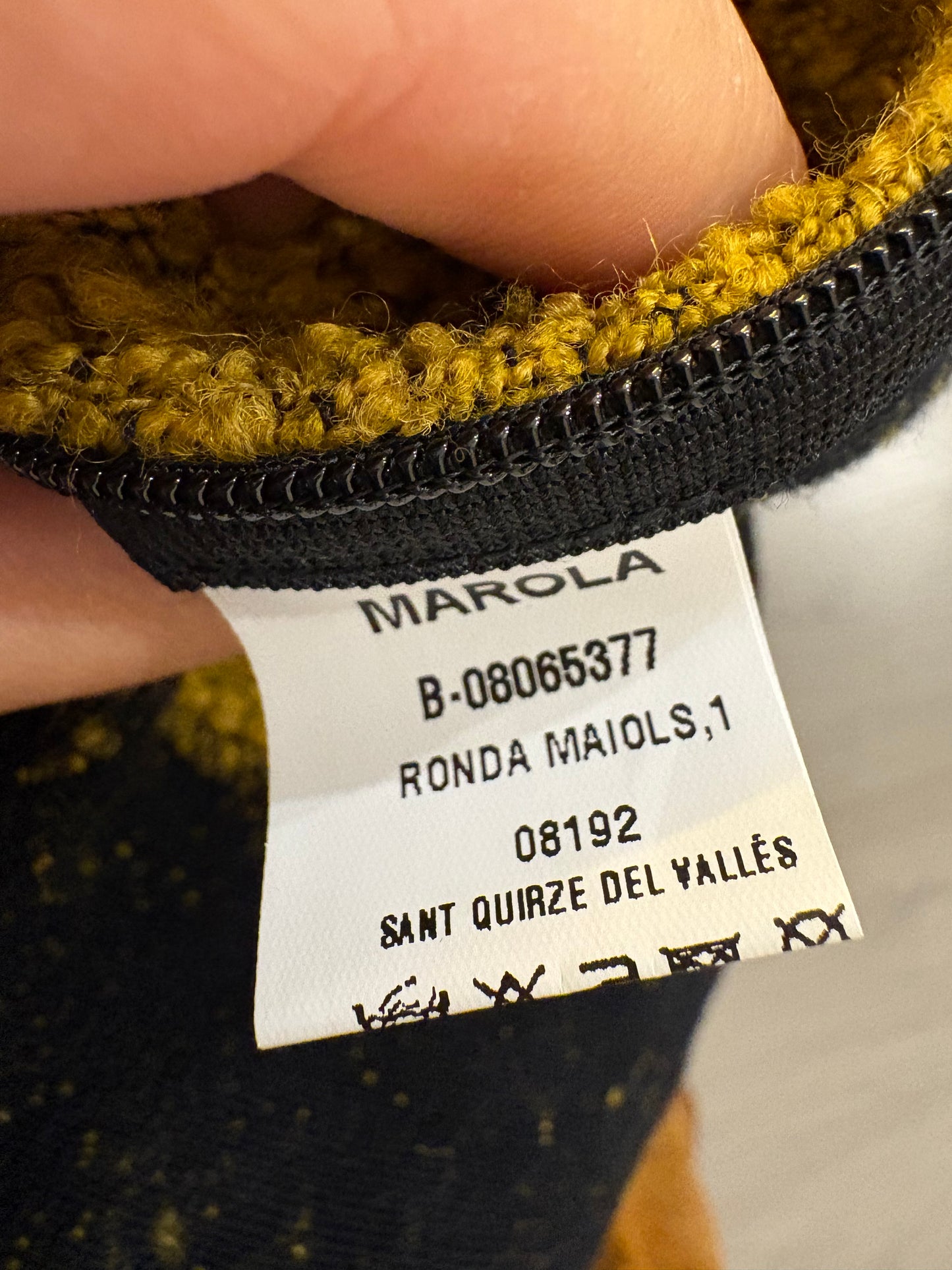 MAROLA. Falda mostaza textura con lanaT. S/M