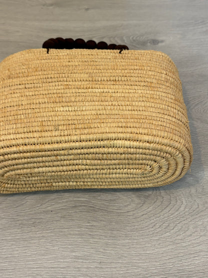 Bolso mediano rafia asa corta