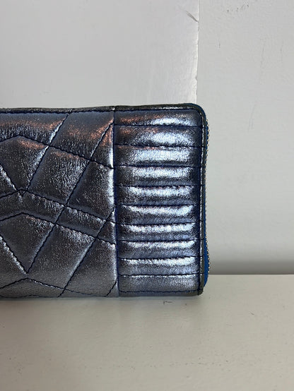 ZADIG&amp;VOLTAIRE. Metallic blue leather wallet