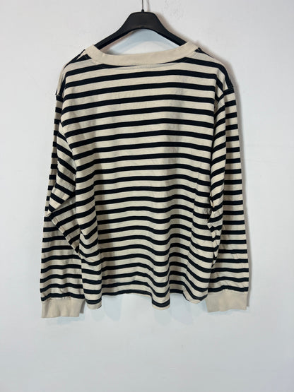 RENATTA&GO. Sudadera rayas azules. T S/M