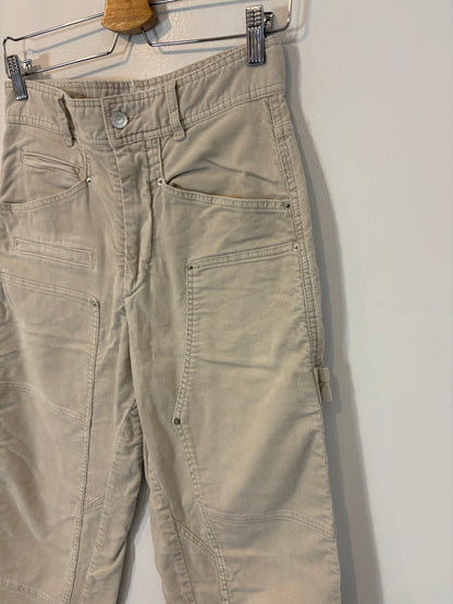 ISABEL MARANT. Pantalón beige textura